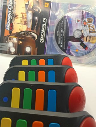 Buzz! Concurso de Música PS3 + 4 Mandos