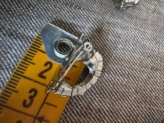 Orecchini clip vintage con Pietre Viola