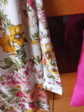 Blusa Zara manga corta floral