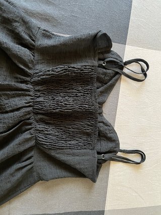 Vestido negro largo tirantes
