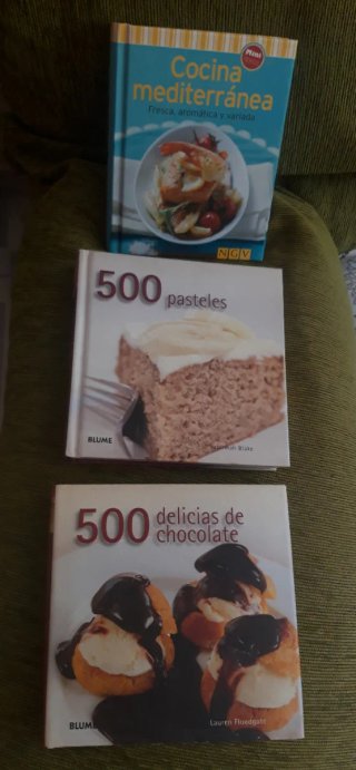 libros COCINA mediterránea PASTELES Y CHOCOLATE