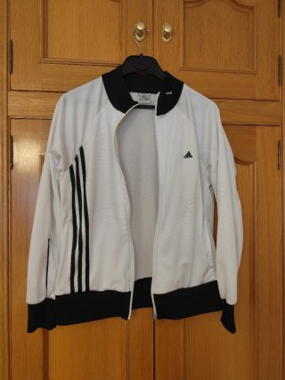 Chaqueta Adidas Blanca y Negra