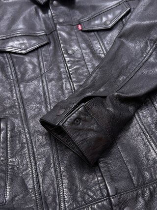 Levi's Cazadora Cuero Búfalo Trucker Talla M