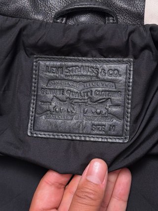 Levi's Cazadora Cuero Búfalo Trucker Talla M