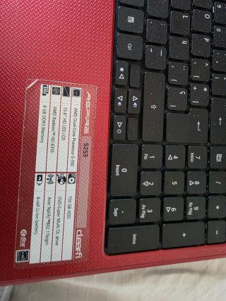 Portátil Acer Aspire 5253 Rojo
