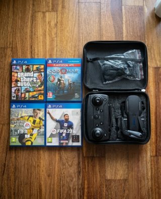 Lote 4 Jogos PS4 + Drone E88 Pro