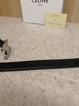 Cinturone Celine Triomphe S-NE-4179 Nero 95cm