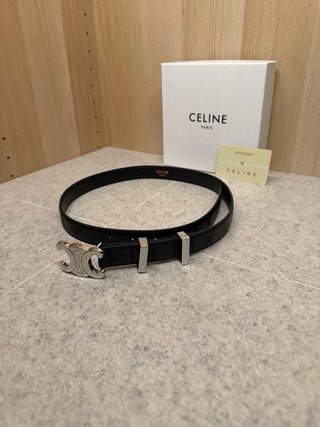 Cinturone Celine Triomphe S-NE-4179 Nero 95cm