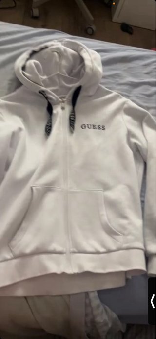 Sudadera Guess Blanca Mujer Talla S