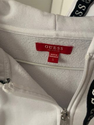 Sudadera Guess Blanca Mujer Talla S