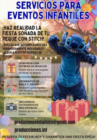 Disfraz Stitch Disney Talla Única