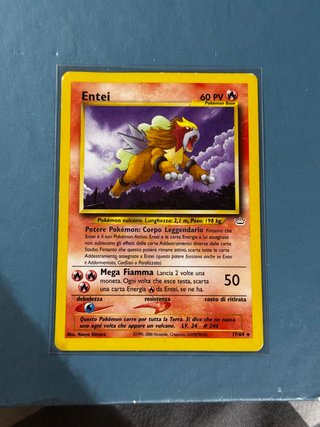 Trio Carte Pokemon Neo Revelation Entei-Raikou-Cel