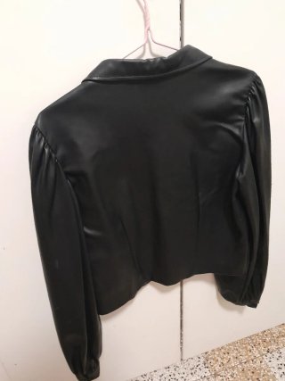 Giacca Zara pelle nera