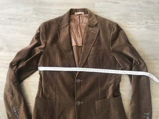 Fantástica americana tailored marrón Massimo Dutti