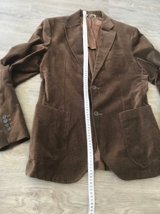 Fantástica americana tailored marrón Massimo Dutti