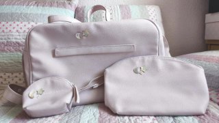 Bolso cambiador bebé rosa Pasito a Pasito