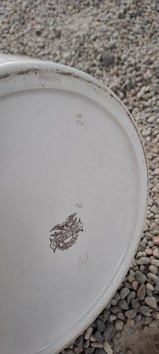 Cubo Cerámica Antiguo con Ángeles