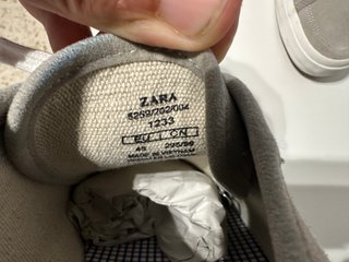 Zapatos Zara Man Gris Talla 45