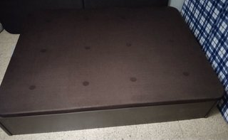 Canapé 150x190cm Marrón Tela