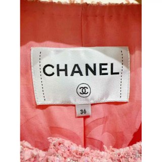 Chaqueta Chanel Rosa Tweed