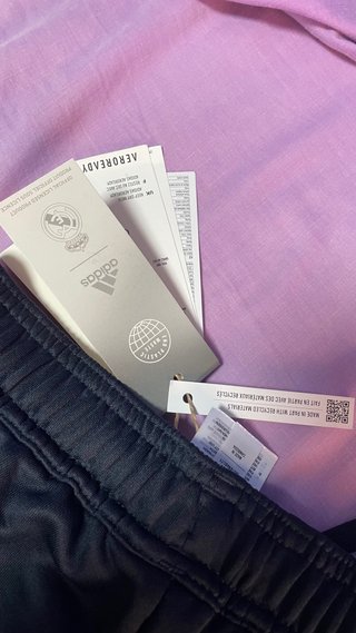 Pantalón Real Madrid Adidas Negro Morado