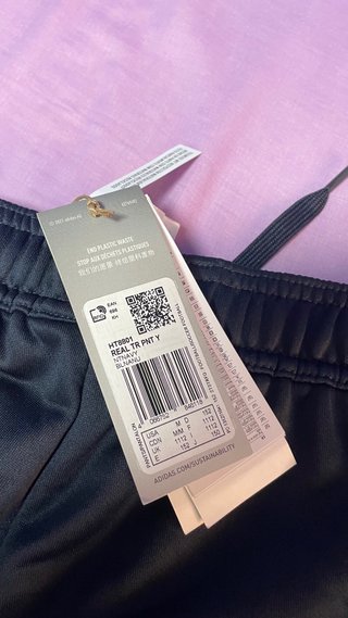 Pantalón Real Madrid Adidas Negro Morado