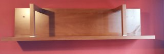 2 Estanterías de pared madera cerezo