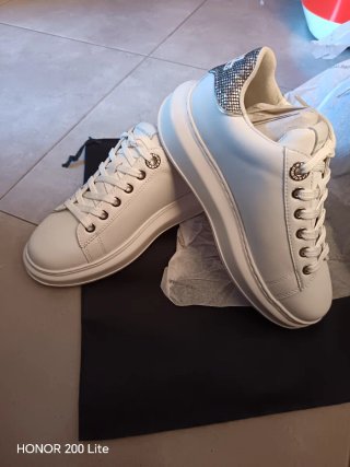 Zapatillas Karl Lagerfeld Blancas Plata