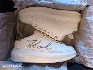Zapatillas Karl Lagerfeld Blancas Plata