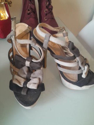 Lotto scarpe con tacco donna