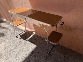 Mesa plegable camping con asientos / mesa campo