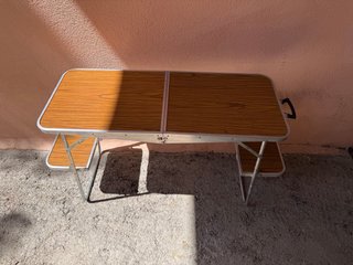 Mesa plegable camping con asientos / mesa campo