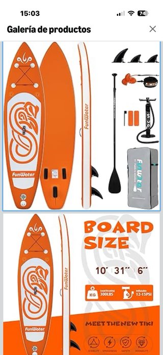 Tabla Padel Surf Hinchable Funwater