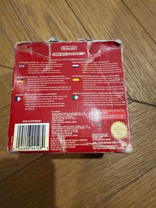 Game Boy Advance SP Mario Limited Edition Pak