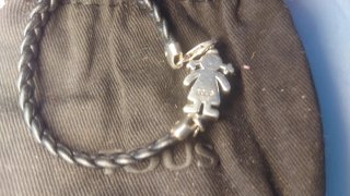 Pulsera Tous Piel y Plata