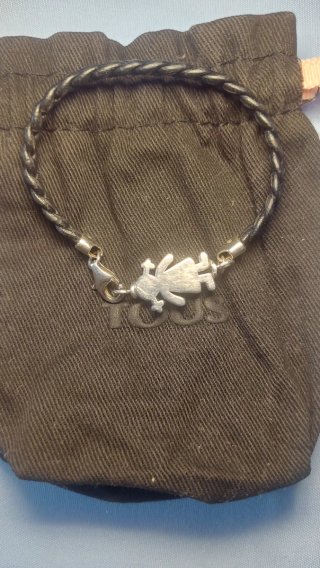 Pulsera Tous Piel y Plata