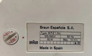 Braun MPZ 1. Diseñado en 1965 por Robert Oberheim