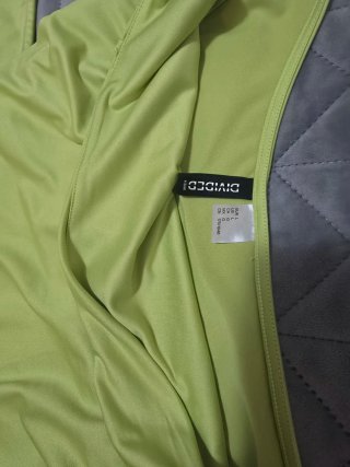 Vestido asimétrico verde talla única