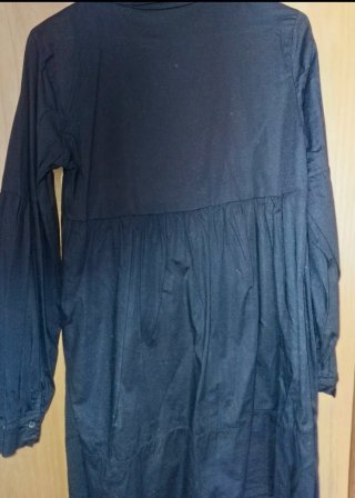 Camicia lunga donna nera