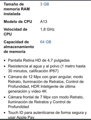 iPhone XS 64GB Plata/Gris Espacial