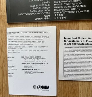 Manual Yamaha RBX375 + Accesorios Originales