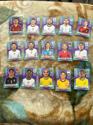 Cartas Mundial 2022 - Jugadores Famosos