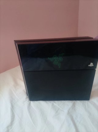 PS4 Fat Negra + Mando Azul