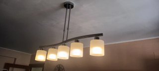 Lámpara de comedor moderna regylable en altura