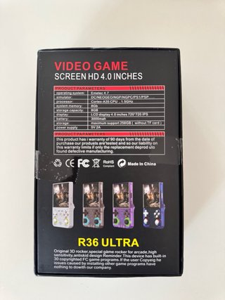 Consola R36 Ultra Videojuegos WiFi HD 128gb