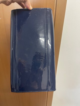 Borsa a bauletto iconica, Armani Jeans blu lucida