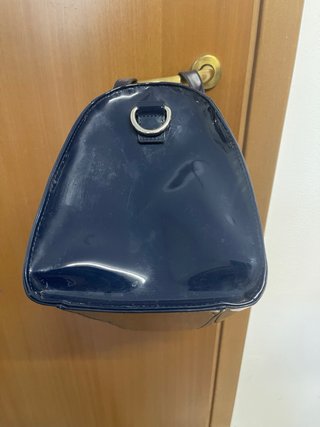 Borsa a bauletto iconica, Armani Jeans blu lucida