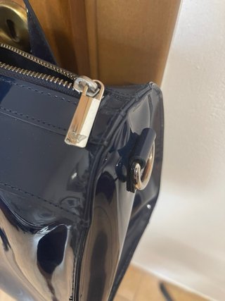 Borsa a bauletto iconica, Armani Jeans blu lucida