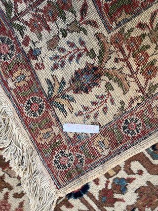 Tappeto Persiano Beige e Multicolor