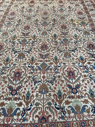 Tappeto Persiano Beige e Multicolor